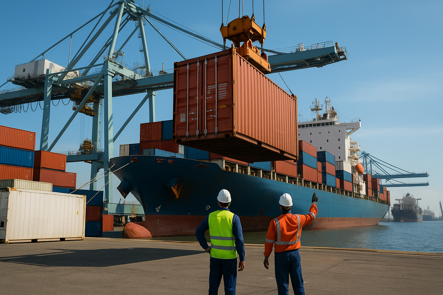 Loading Kontainer di Pelabuhan