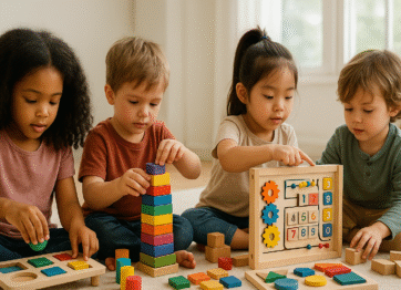 children playing education