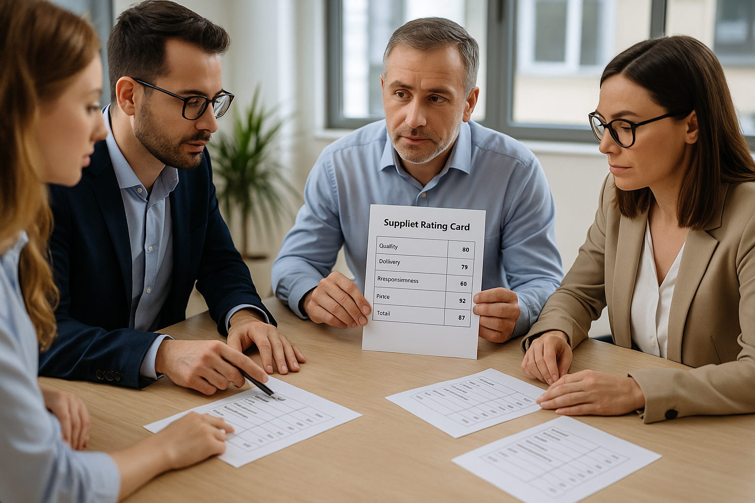 evaluasi kinerja supplier menggunakan rating card