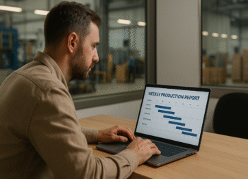 Teknik Membaca Laporan Produksi Mingguan Supplier untuk UMKM Impor