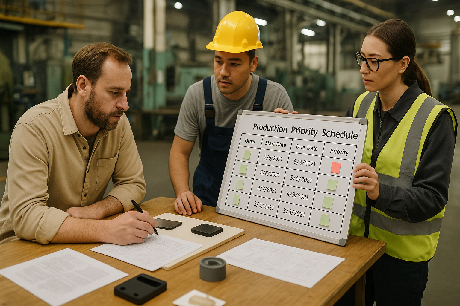 cara menentukan tingkat prioritas produksi di pabrik