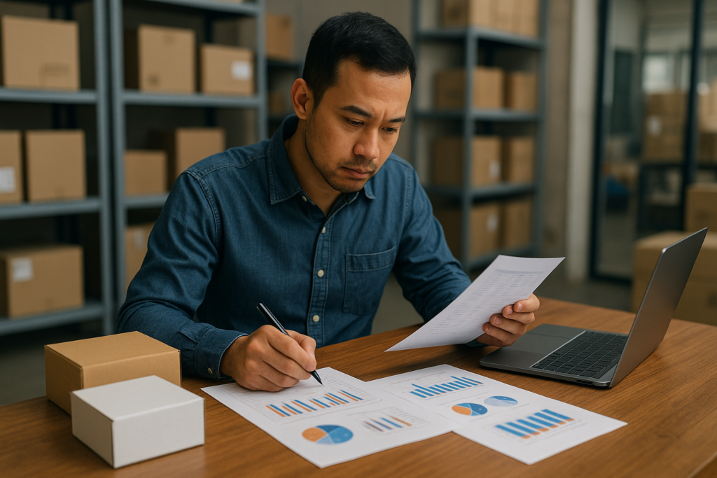 Pelajari cara menentukan produk mana yang harus disimpan dan mana yang pre-order agar cashflow UMKM tetap sehat dan risiko stok menumpuk bisa ditekan.