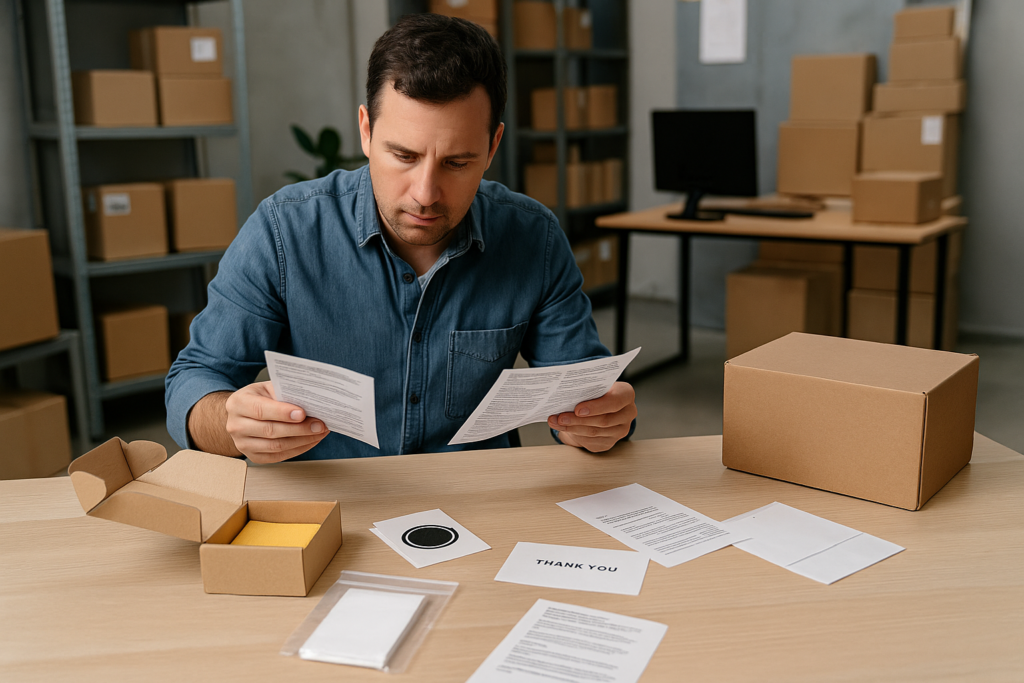 Panduan lengkap checklist pembelian komponen tambahan seperti bonus, manual, dan stiker agar produk impor lebih rapi dan siap jual.