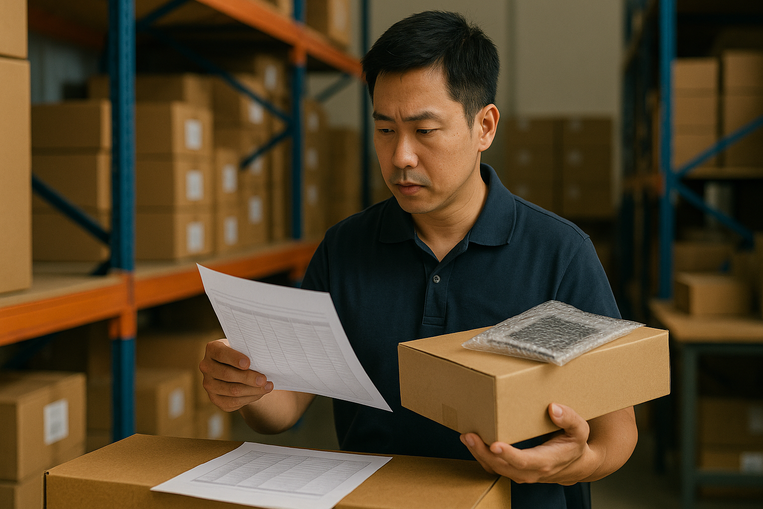 checklist pengiriman produk elektronik