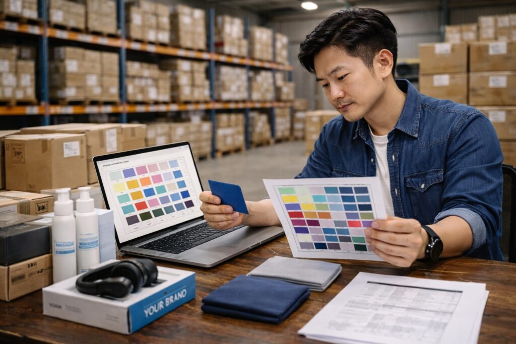 Panduan praktis memastikan kesesuaian warna produk dari supplier agar UMKM terhindar dari komplain, retur, dan kerugian saat impor.