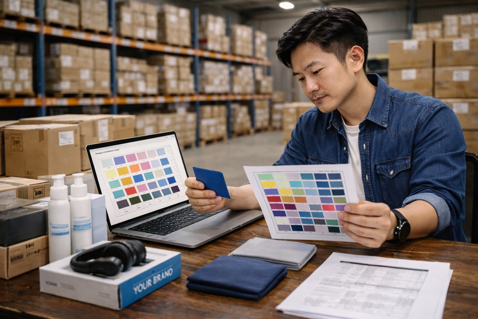 kesesuaian warna produk dari supplier impor