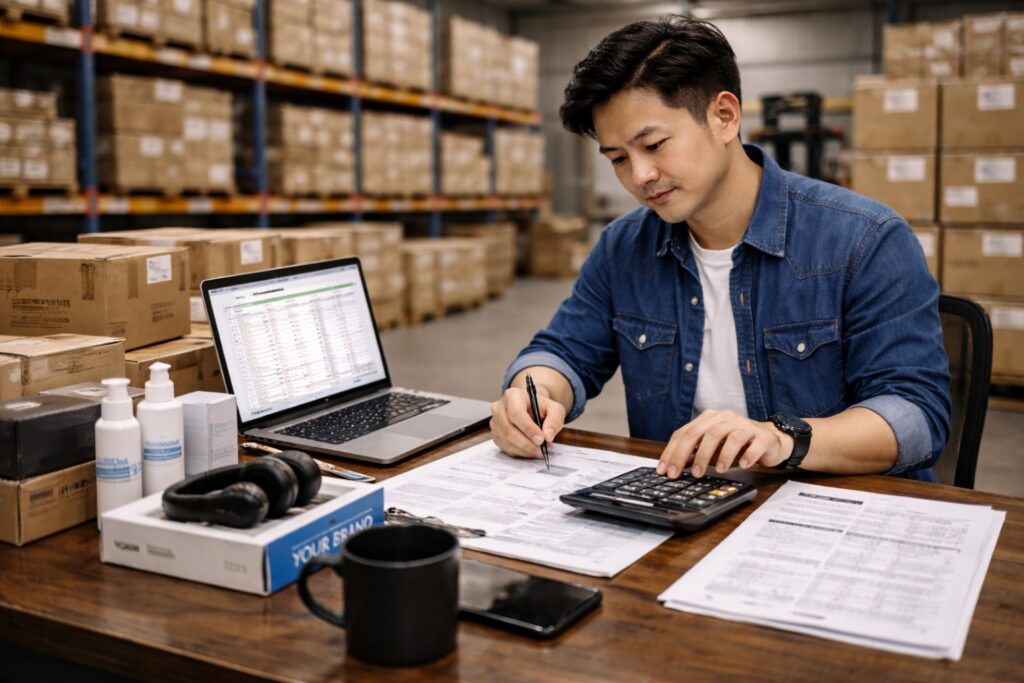 Panduan praktis perhitungan modal ideal untuk impor pertama agar UMKM bisa mulai bisnis impor dengan aman, terukur, dan minim risiko.