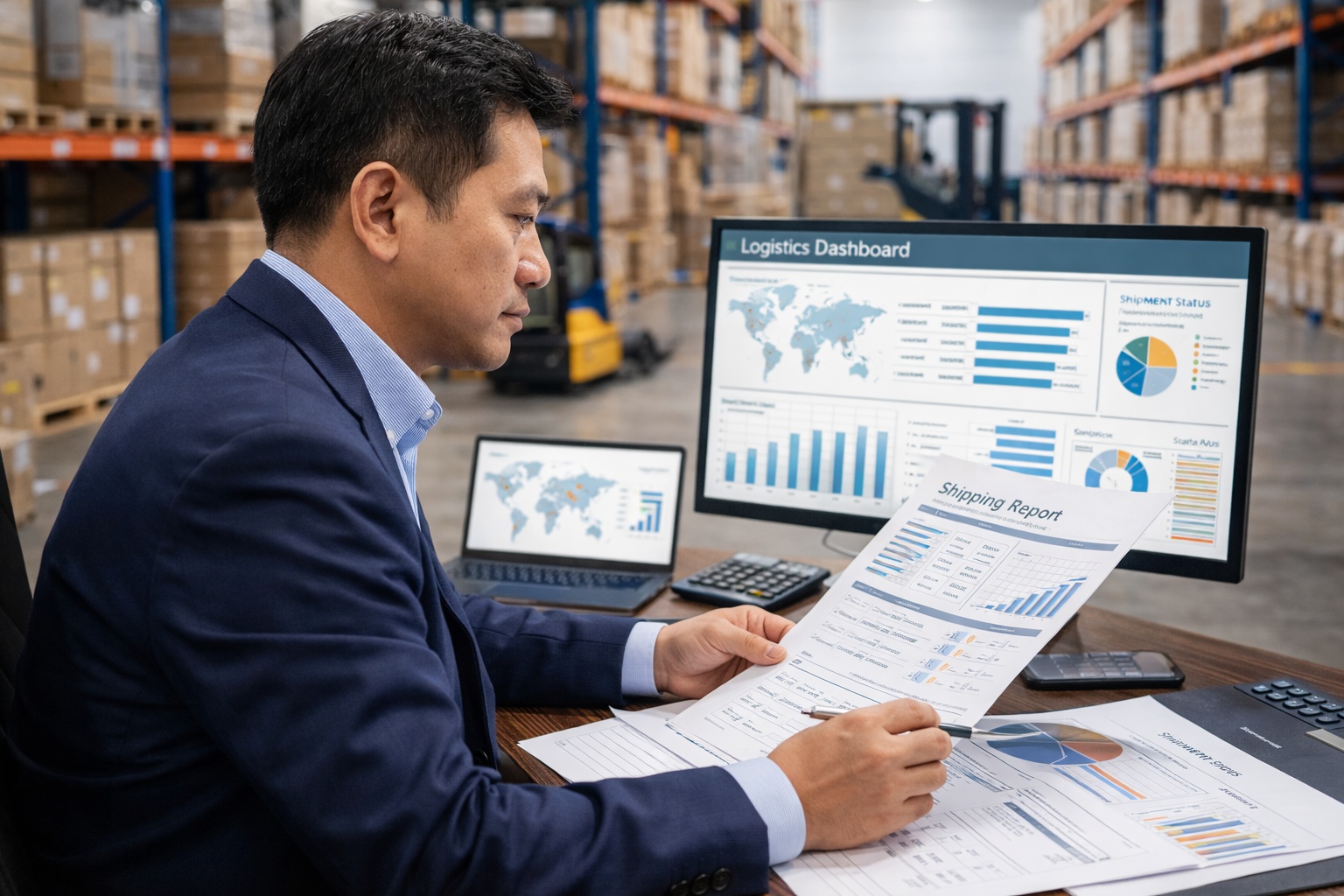 mengukur efisiensi pengiriman dari sudut pandang bisnis impor