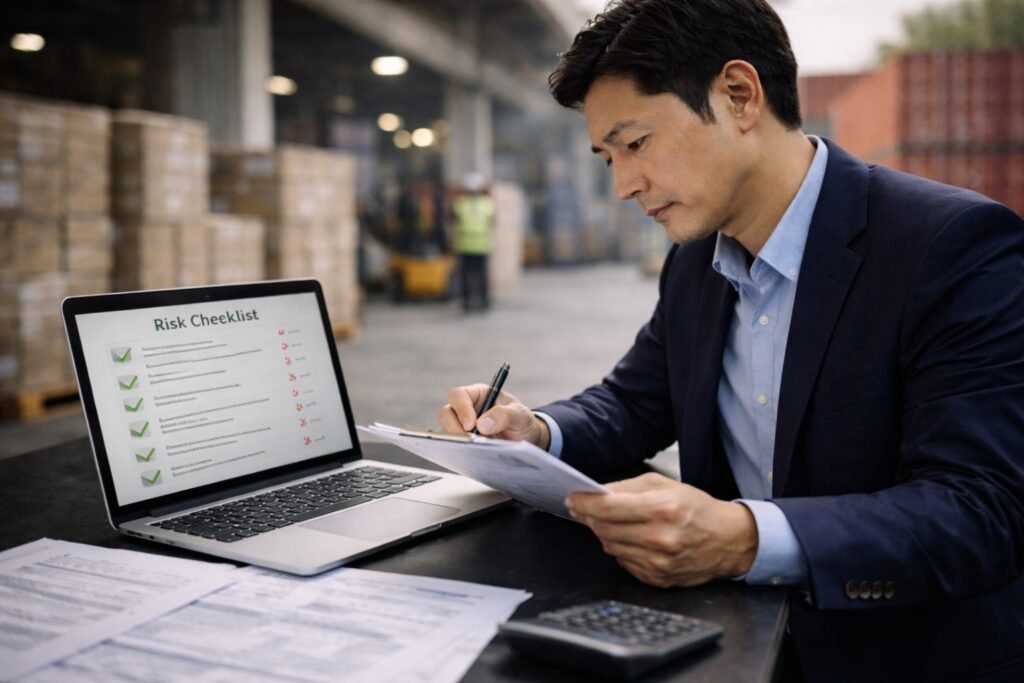 Cara membuat sistem kontrol risiko impor untuk UMKM agar bisnis lebih stabil, terukur, dan tidak bergantung pada keberuntungan.
