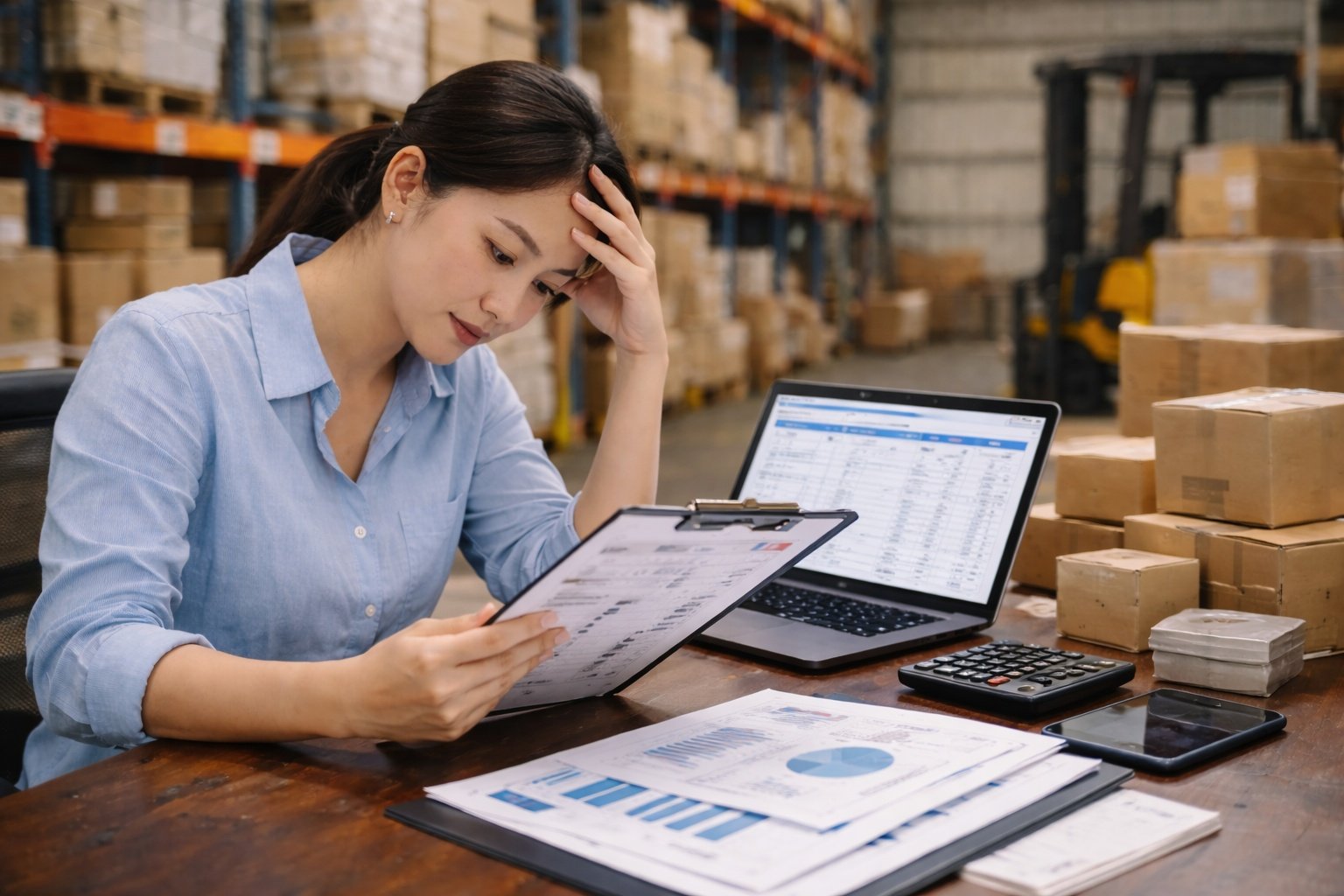 kesalahan penjadwalan produksi yang membuat barang menumpuk di gudang