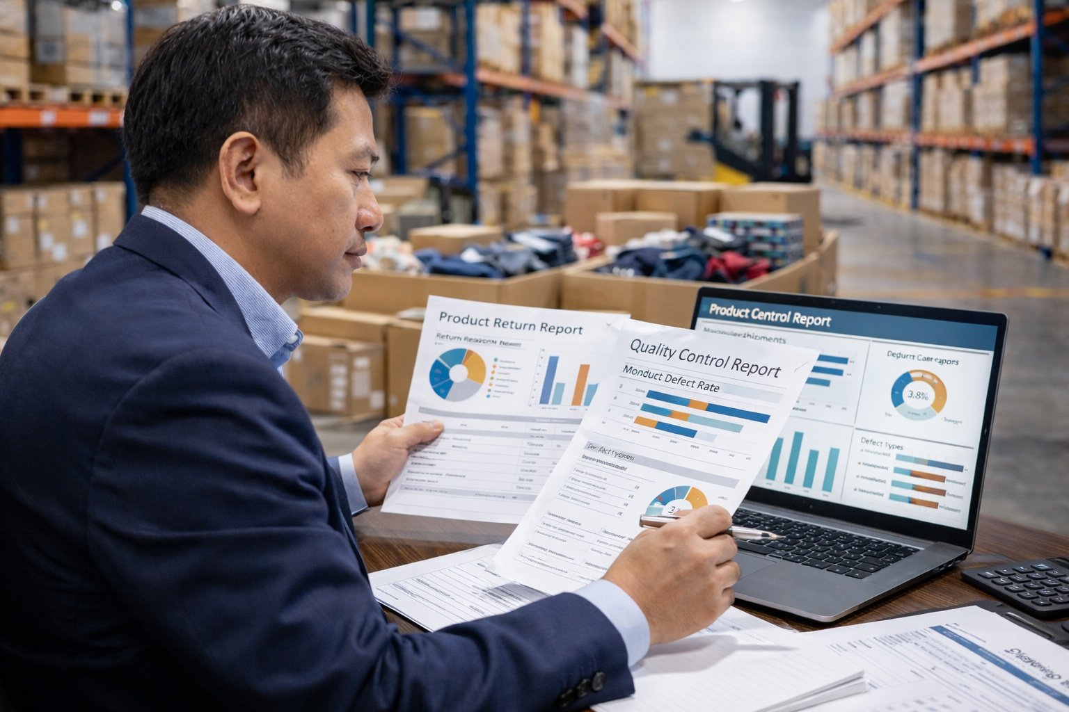 audit kualitas produk berdasarkan data retur konsumen impor