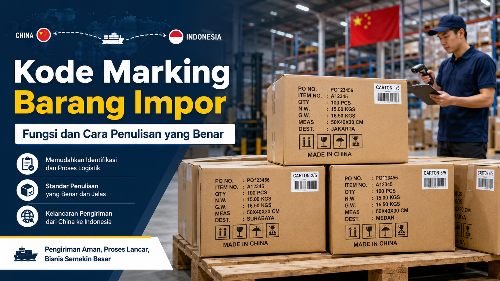 kode marking barang impor yang benar
