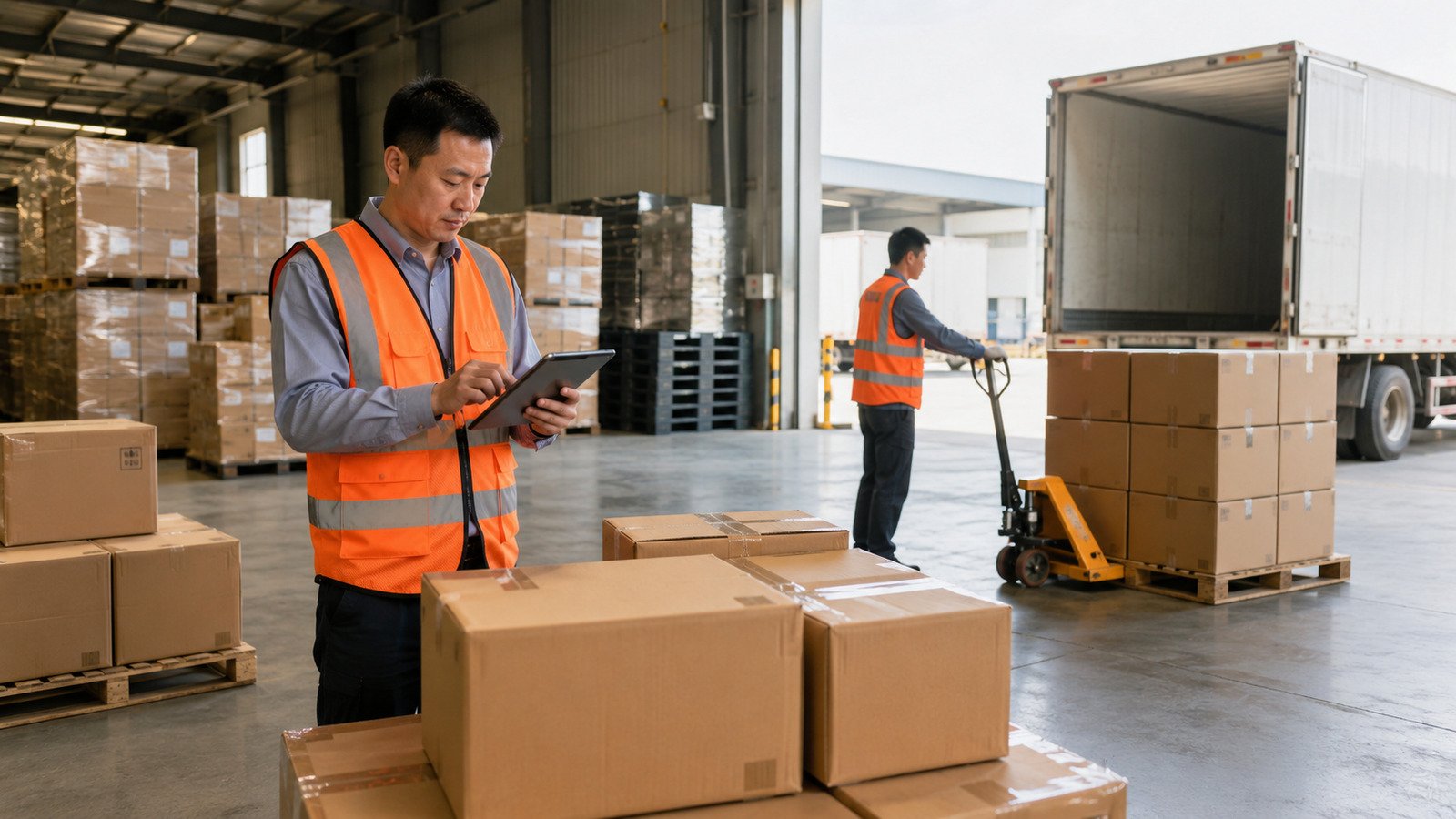 Koordinasi barang dari supplier China yang terlambat dikirim ke gudang forwarder