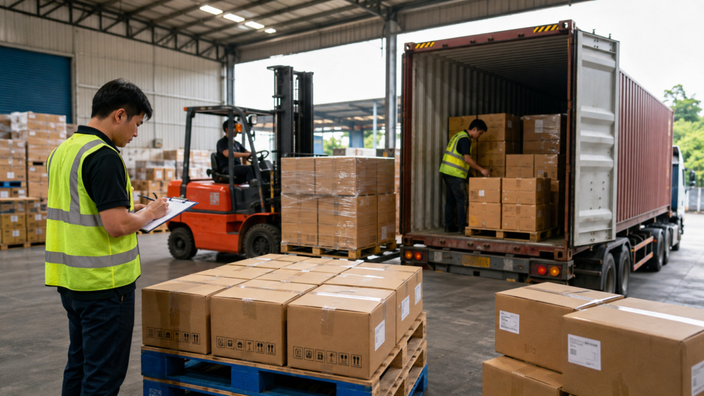 Pelajari partial shipment impor dari China untuk menentukan kapan barang sebaiknya dikirim bertahap atau menunggu semua supplier lengkap di gudang China dahulu.