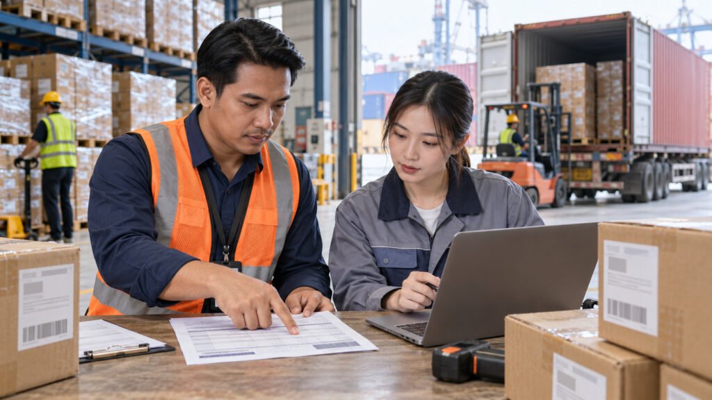 Pelajari cara cek draft Bill of Lading impor dari China, mulai dari data pihak, rincian barang, rute, hingga revisi sebelum dokumen final resmi diterbitkan.