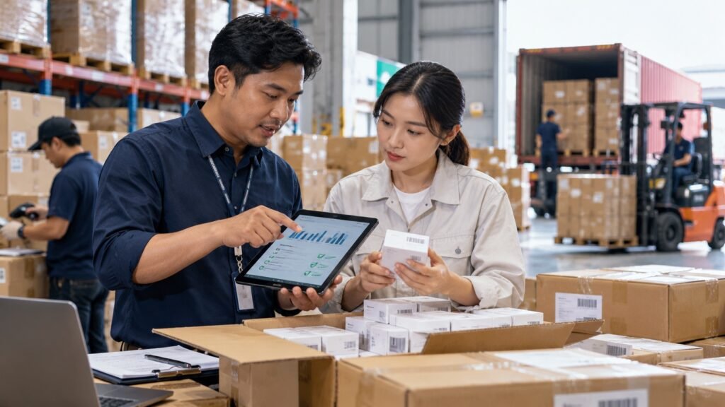 Pelajari cara membuat pre-alert barang ke gudang China agar nomor resi, jumlah karton, marking, dan paket supplier lebih mudah dipantau.