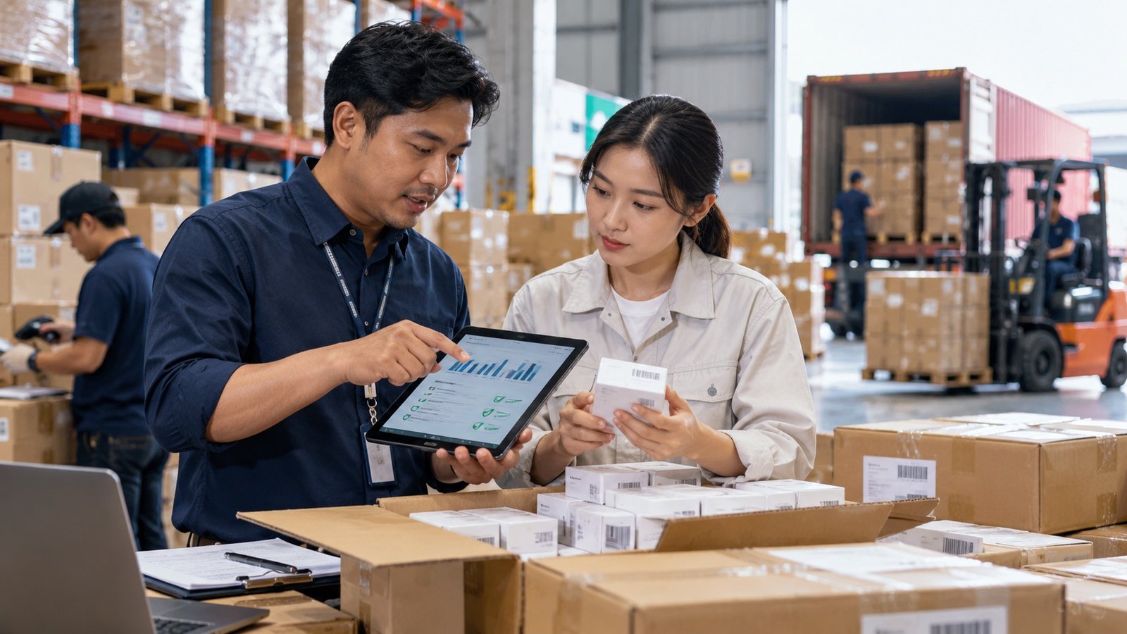 Pre-alert barang ke gudang China untuk penerimaan paket supplier